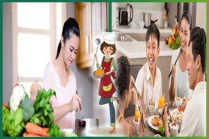 người giúp việc nhà biết nấu ăn và đảm đang mọi việc